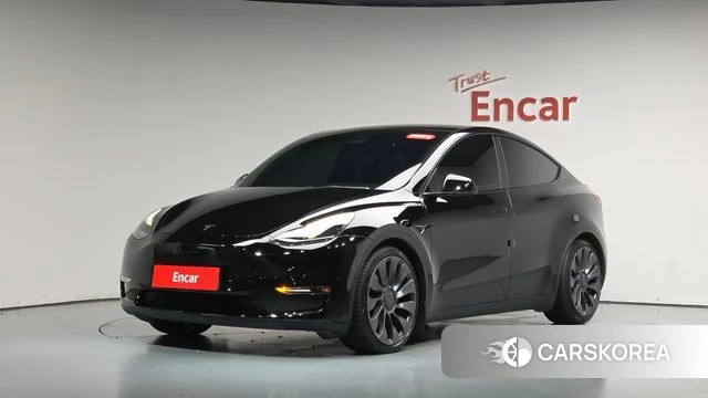 Tesla Model Y 2021 Черный из Кореи