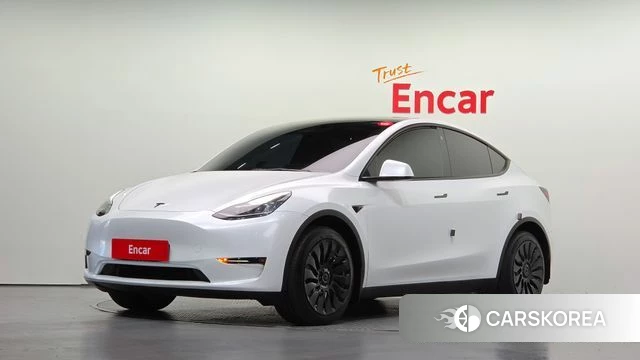 Tesla Model Y 2021 Белый из Кореи