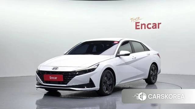 Hyundai Avante Hybrid (CN7) 2023 Белый из Кореи