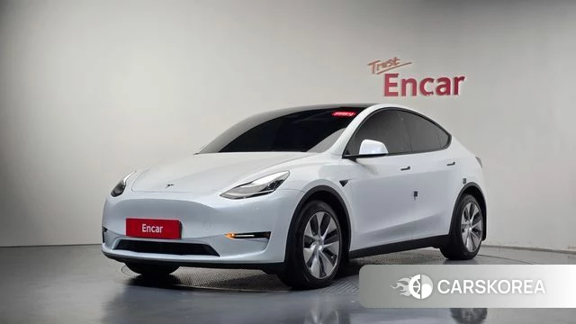 Tesla Model Y 2022 Белый из Кореи