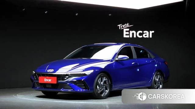 Hyundai The New Avante (CN7) 2023 Синий из Кореи