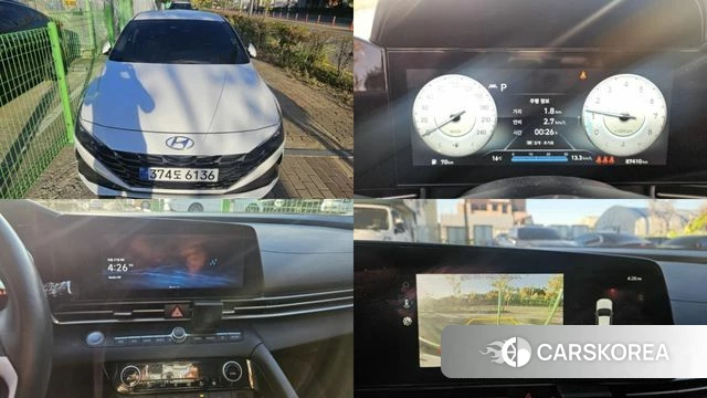 Hyundai Avante (CN7) 2021 Белый из Кореи