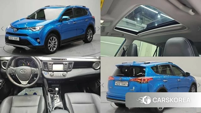 Toyota RAV4 2018 Синий из Кореи