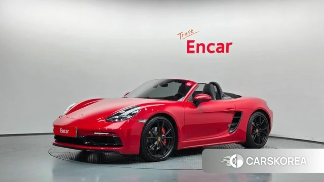 Porsche 718 Boxster 2019 Красный из Кореи