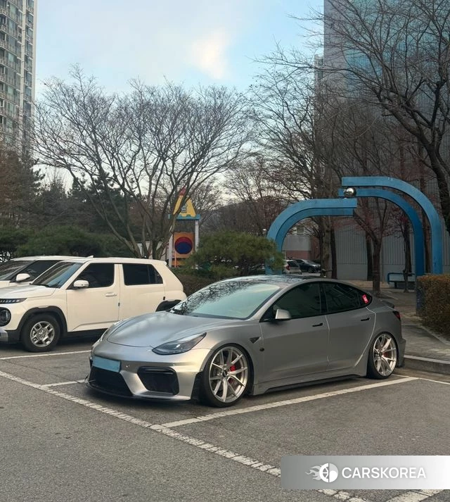 Tesla Model 3 2021 Серебряный из Кореи