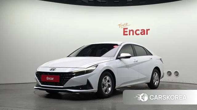 Hyundai Avante (CN7) 2021 Белый из Кореи
