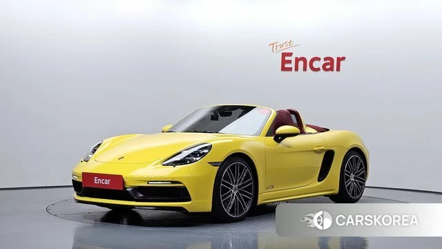 Porsche 718 Boxster 2018 Желтый из Кореи