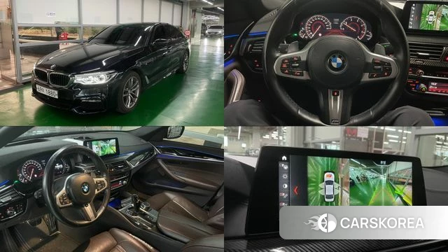 BMW 5 Series (G30) 2018 Черный из Кореи