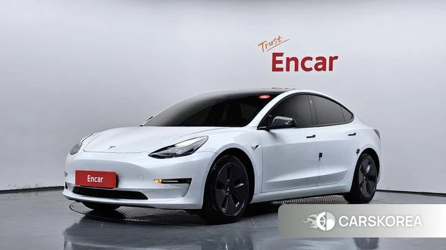 Tesla Model 3 2021 Белый из Кореи