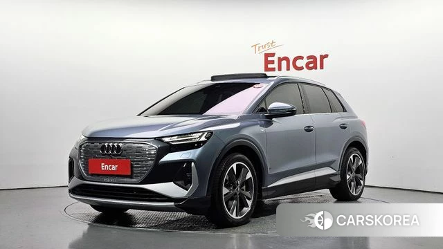 Audi Q4 e-Tron (F4) 2022 Светло-серебряный цвет из Кореи