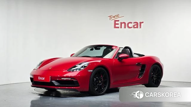 Porsche 718 Boxster 2018 Красный из Кореи