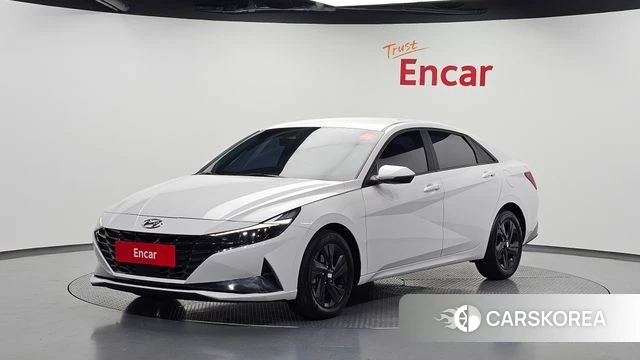 Hyundai Avante (CN7) 2023 Белый из Кореи