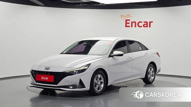 Hyundai Avante (CN7) 2021 Белый из Кореи