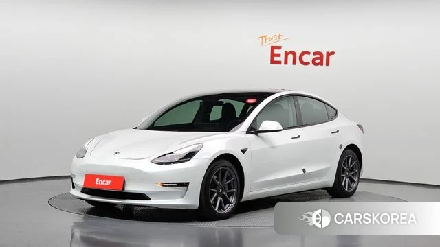 Tesla Model 3 2021 Белый из Кореи