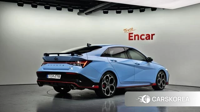 Hyundai The New Avante (CN7) 2024 Небесно-голубой из Кореи