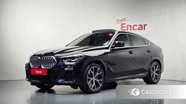 BMW X6 (G06) 2021 Черный из Кореи