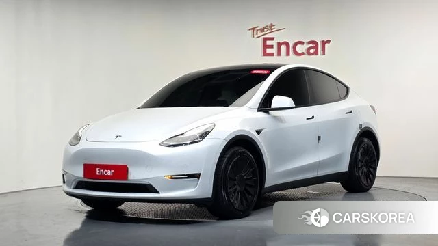 Tesla Model Y 2022 Белый из Кореи