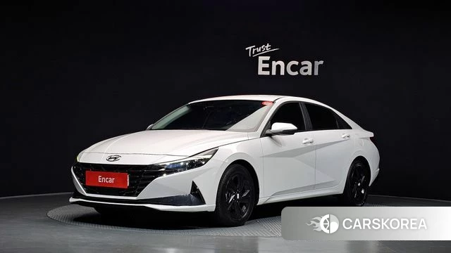 Hyundai Avante Hybrid (CN7) 2023 Белый из Кореи