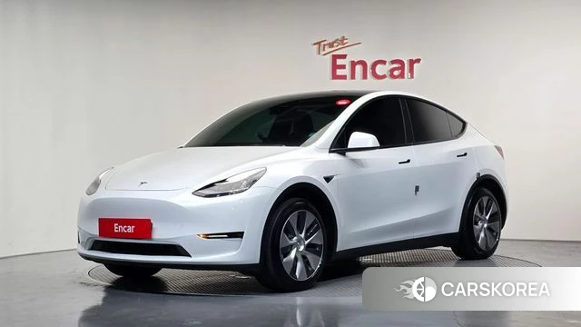Tesla Model Y 2021 Белый из Кореи