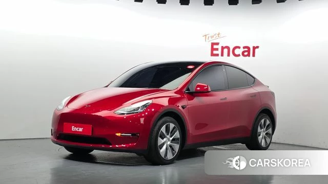 Tesla Model Y 2022 Красный из Кореи