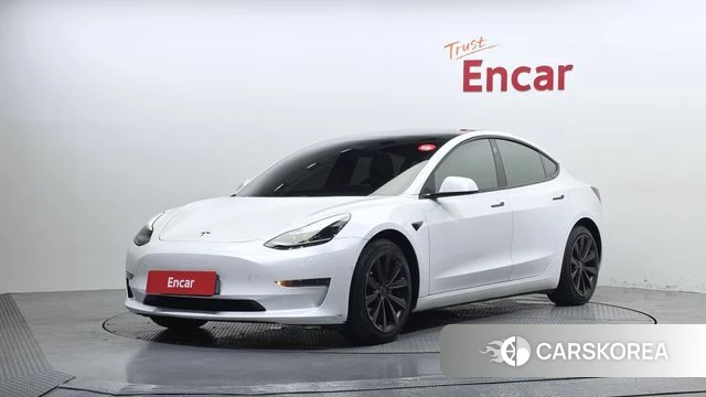 Tesla Model 3 2021 Белый из Кореи