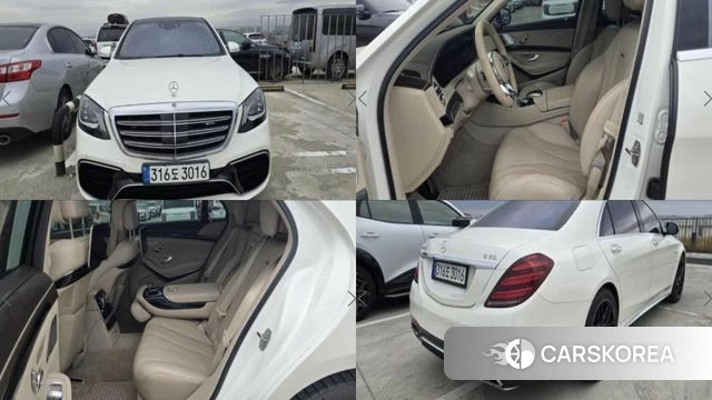 Mercedes-Benz S-Class W222 2020 Белый из Кореи