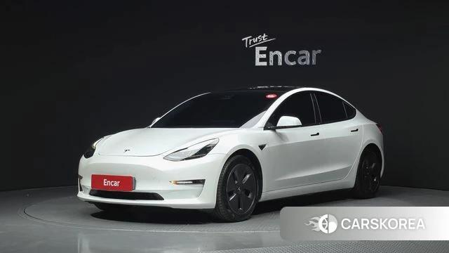 Tesla Model 3 2021 Белый из Кореи