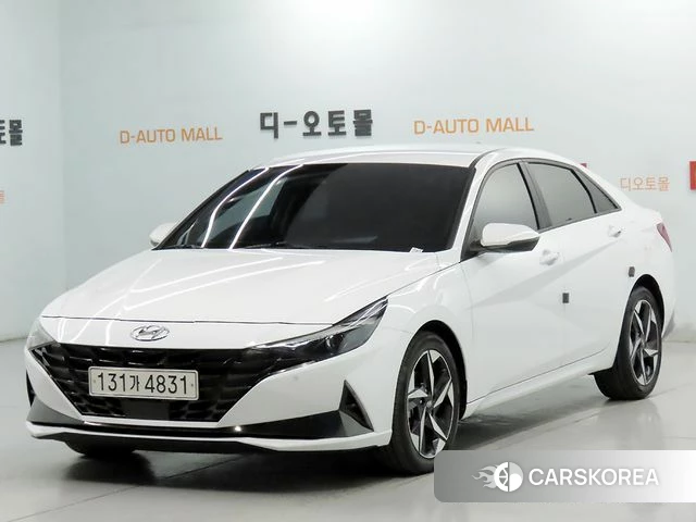 Hyundai Avante Hybrid (CN7) 2022 Белый из Кореи