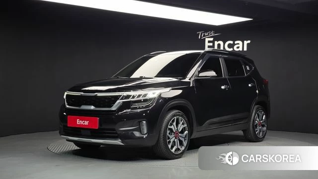 Kia Seltos 2022 Черный из Кореи