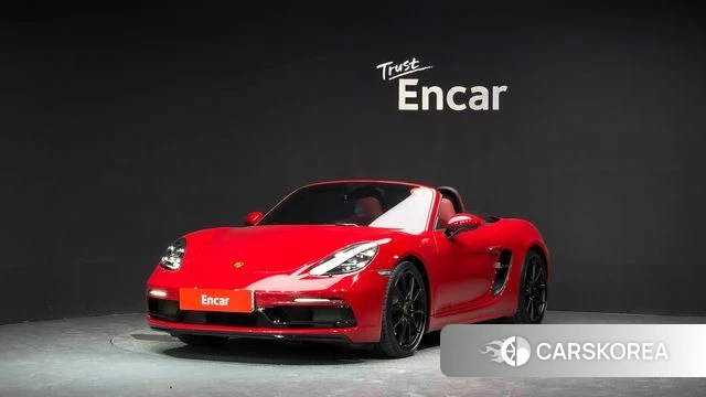 Porsche 718 Boxster 2023 Красный из Кореи