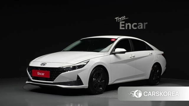Hyundai Avante Hybrid (CN7) 2021 Белый из Кореи