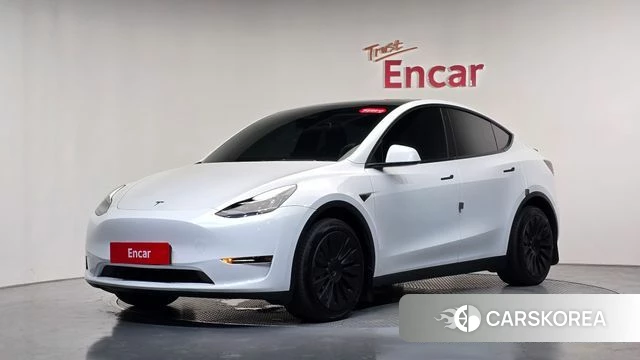 Tesla Model Y 2022 Белый из Кореи