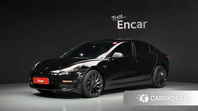 Tesla Model 3 2021 Черный из Кореи