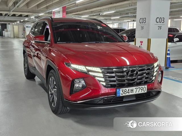 Hyundai Tucson Hybrid (NX4) 2020 Красный из Кореи