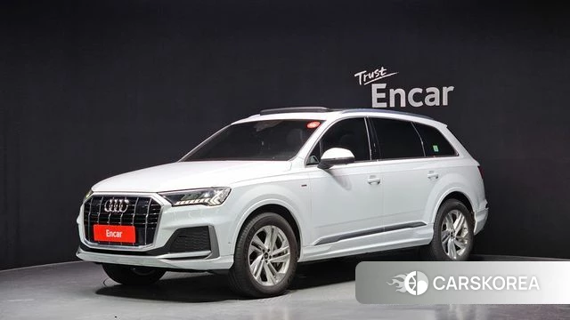 Audi Q7 (4M) 2021 Белый из Кореи