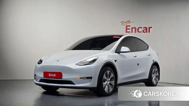 Tesla Model Y 2022 Белый из Кореи