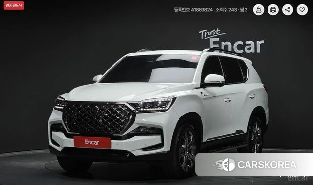 Ssangyong All New Rexton 2022 Белый из Кореи