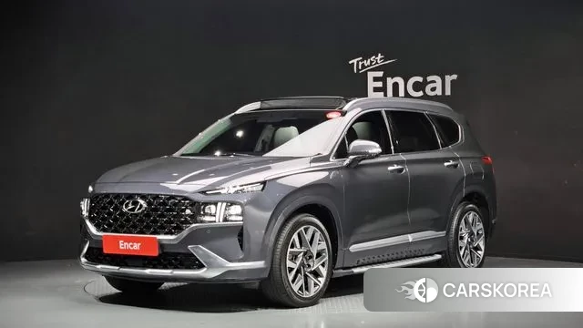 Hyundai The New Santa Fe 2021 Серый из Кореи