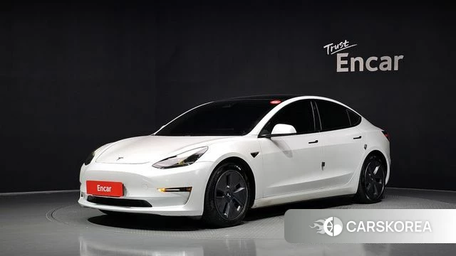 Tesla Model 3 2021 Белый из Кореи