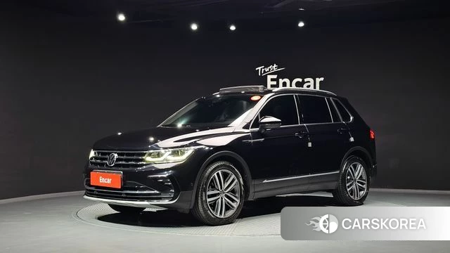 Volkswagen Tiguan second Generation 2021 Черный из Кореи