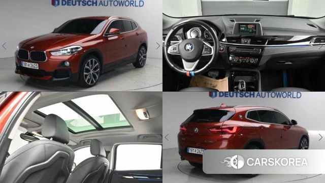 BMW X2 (F39) 2019 Красный из Кореи