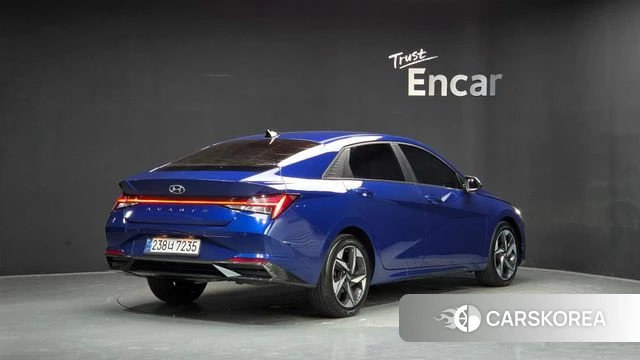 Hyundai Avante (CN7) 2020 Синий из Кореи