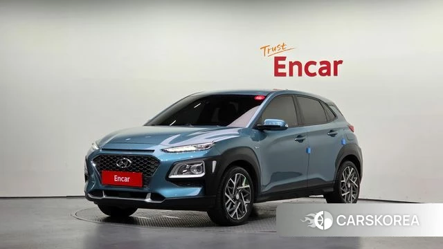 Hyundai Kona Hybrid 2020 Небесно-голубой из Кореи