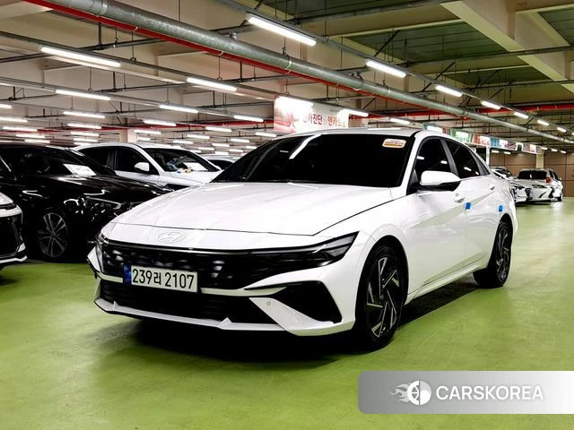 Hyundai The New Avante (CN7) 2023 Белый из Кореи