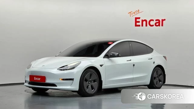Tesla Model 3 2021 Белый из Кореи