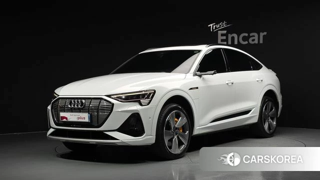 Audi e-Tron 2023 Белый из Кореи