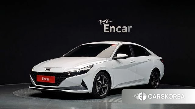 Hyundai Avante (CN7) 2021 Белый из Кореи