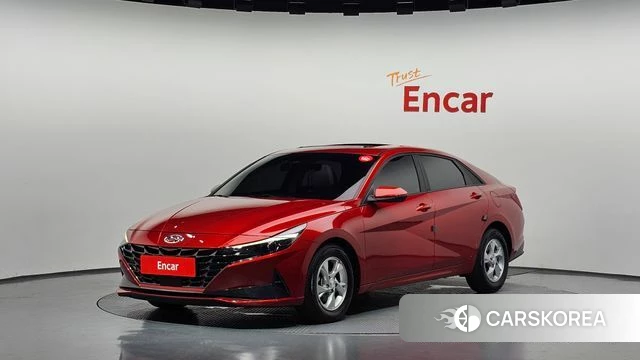 Hyundai Avante (CN7) 2021 Красный из Кореи