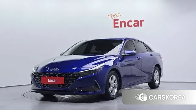 Hyundai Avante (CN7) 2021 Синий из Кореи