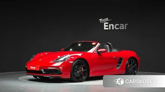 Porsche 718 Boxster 2018 Красный из Кореи
